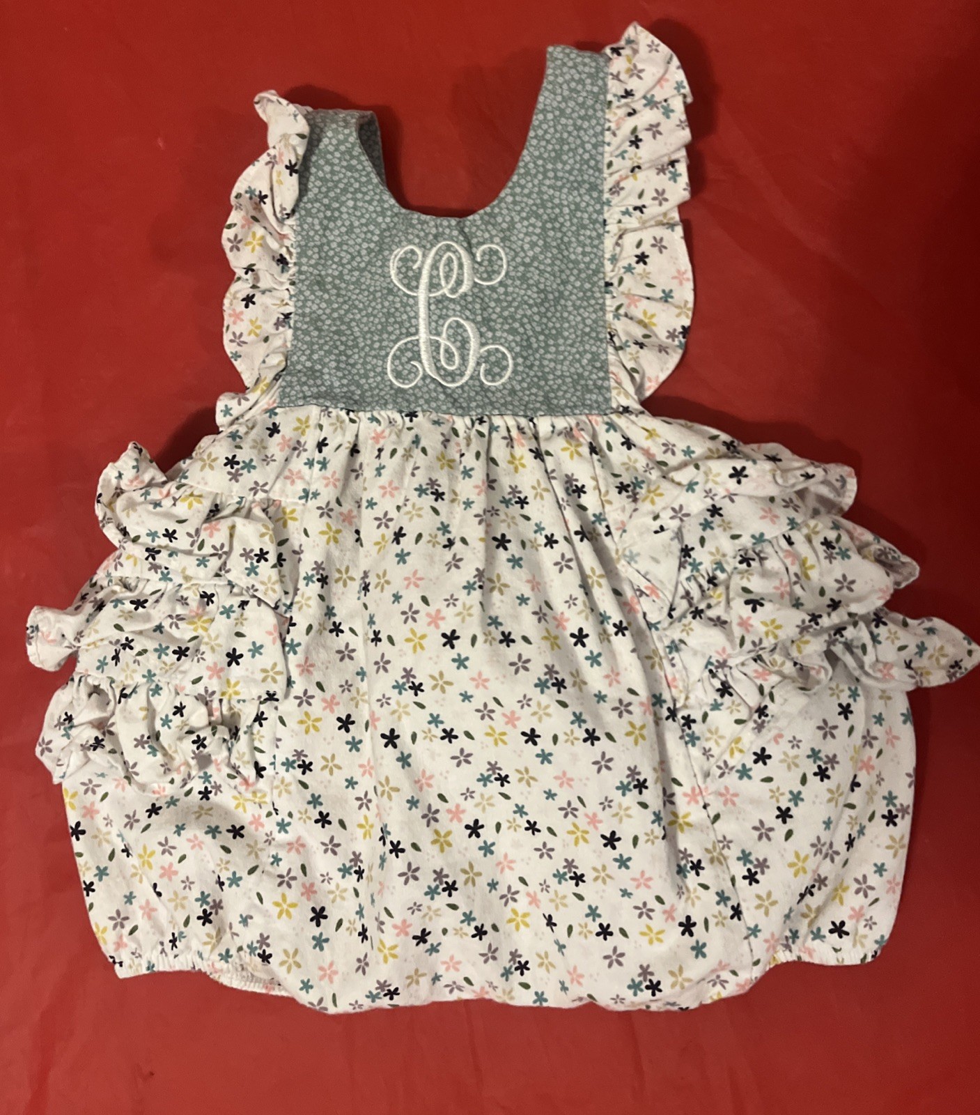 Girl’s 2-Piece Lot Carter’s One-piece & Darling Mae Bubble 3-6 Month Lot #1573