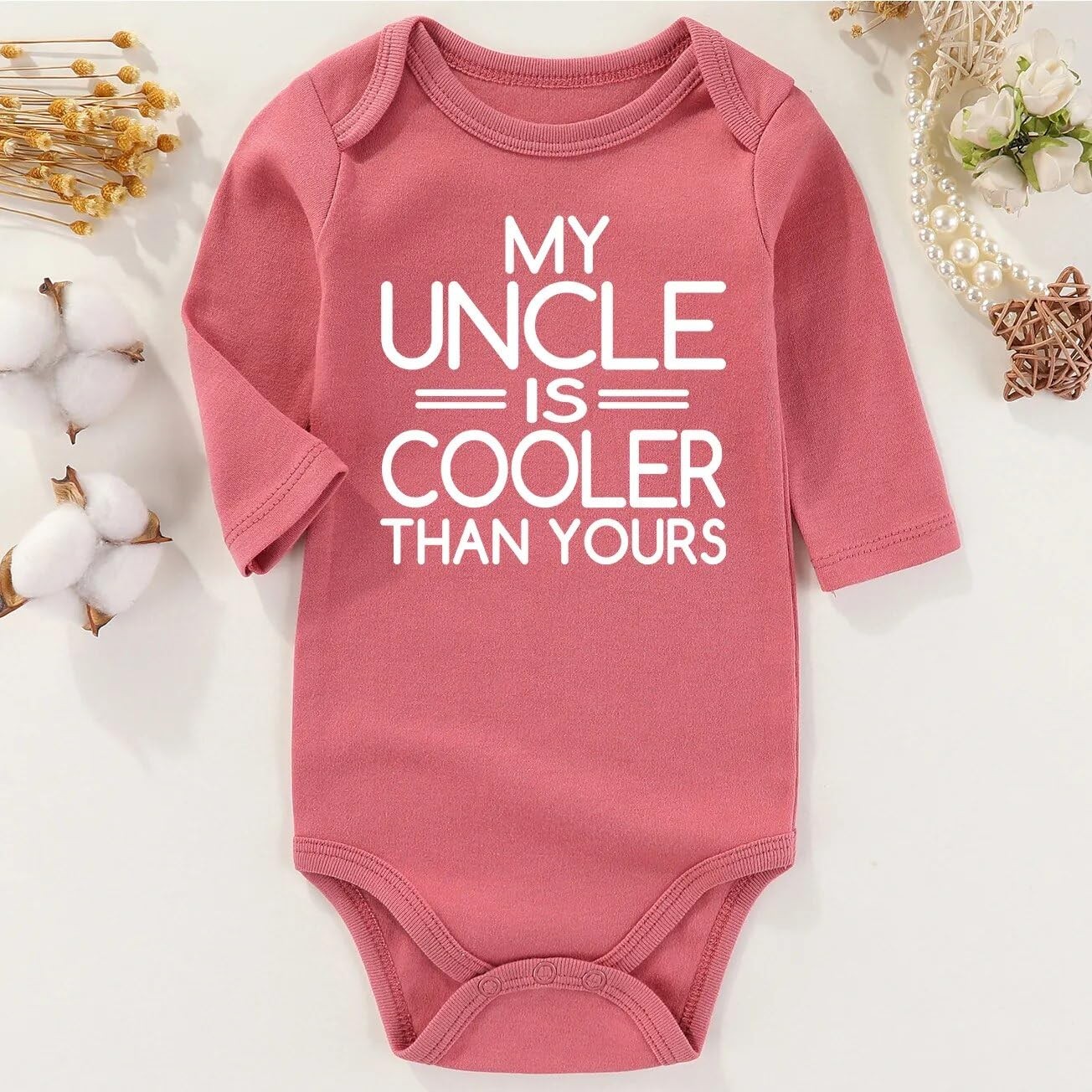 My Uncle baby clothes Baby Girl Outfits uncle pregnancy announcement Cute Bab…