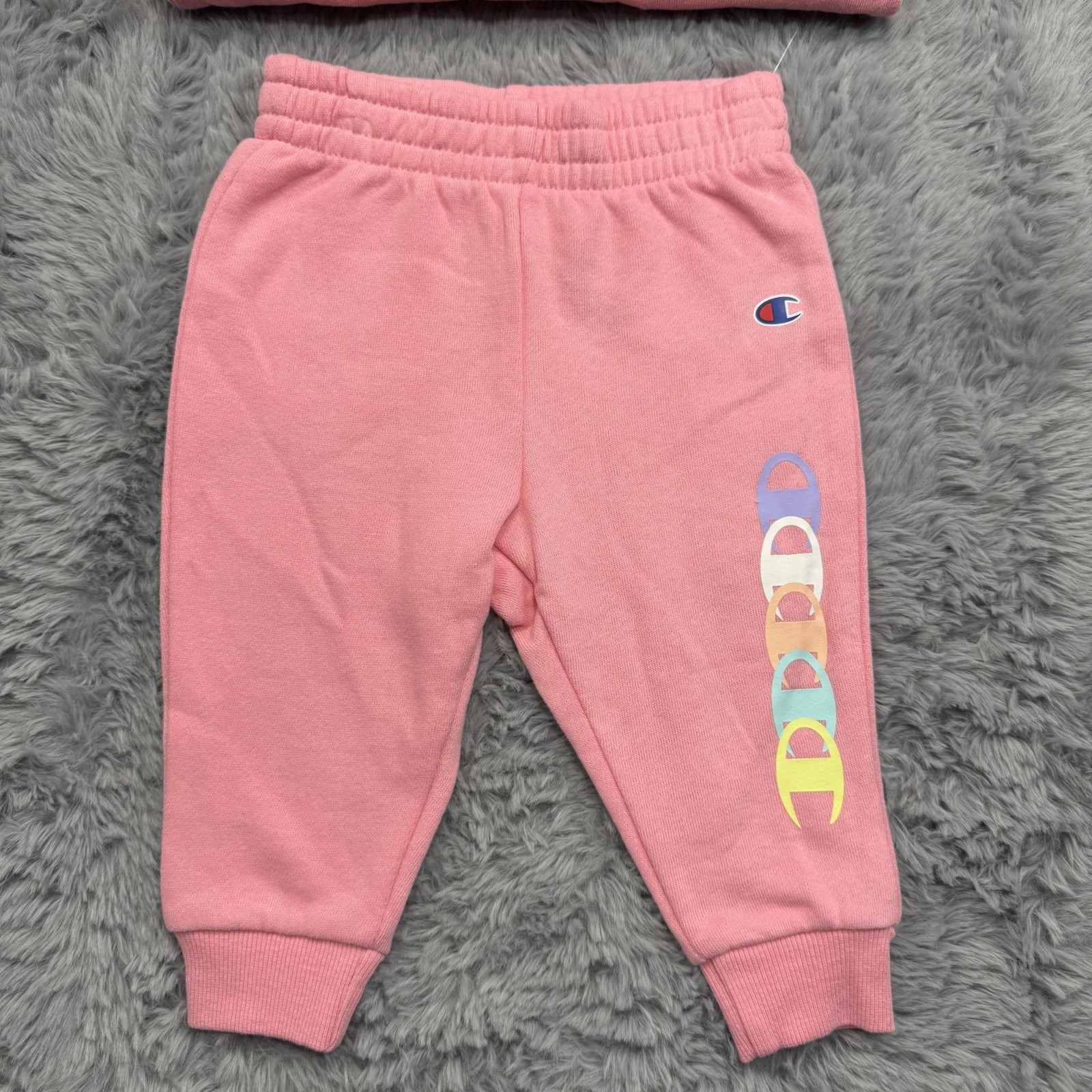 Champion Baby Girls Pink Sweatshirt & Sweatpants Set Size 12M Cotton Blend