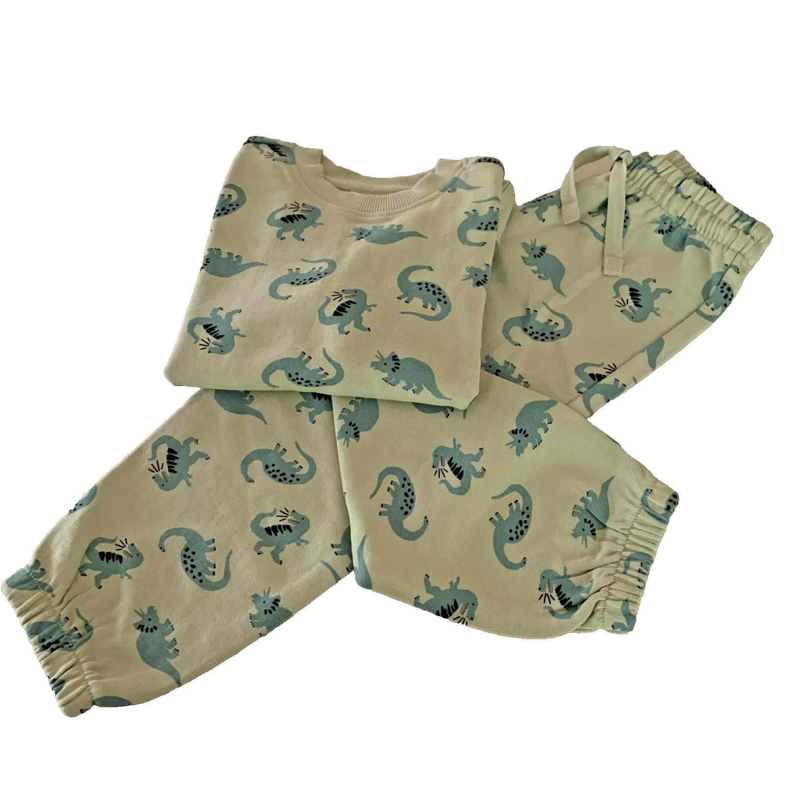 Hanna Andersson Dino Sweater & Pants Set. Size 3 Years, 90 cm.
