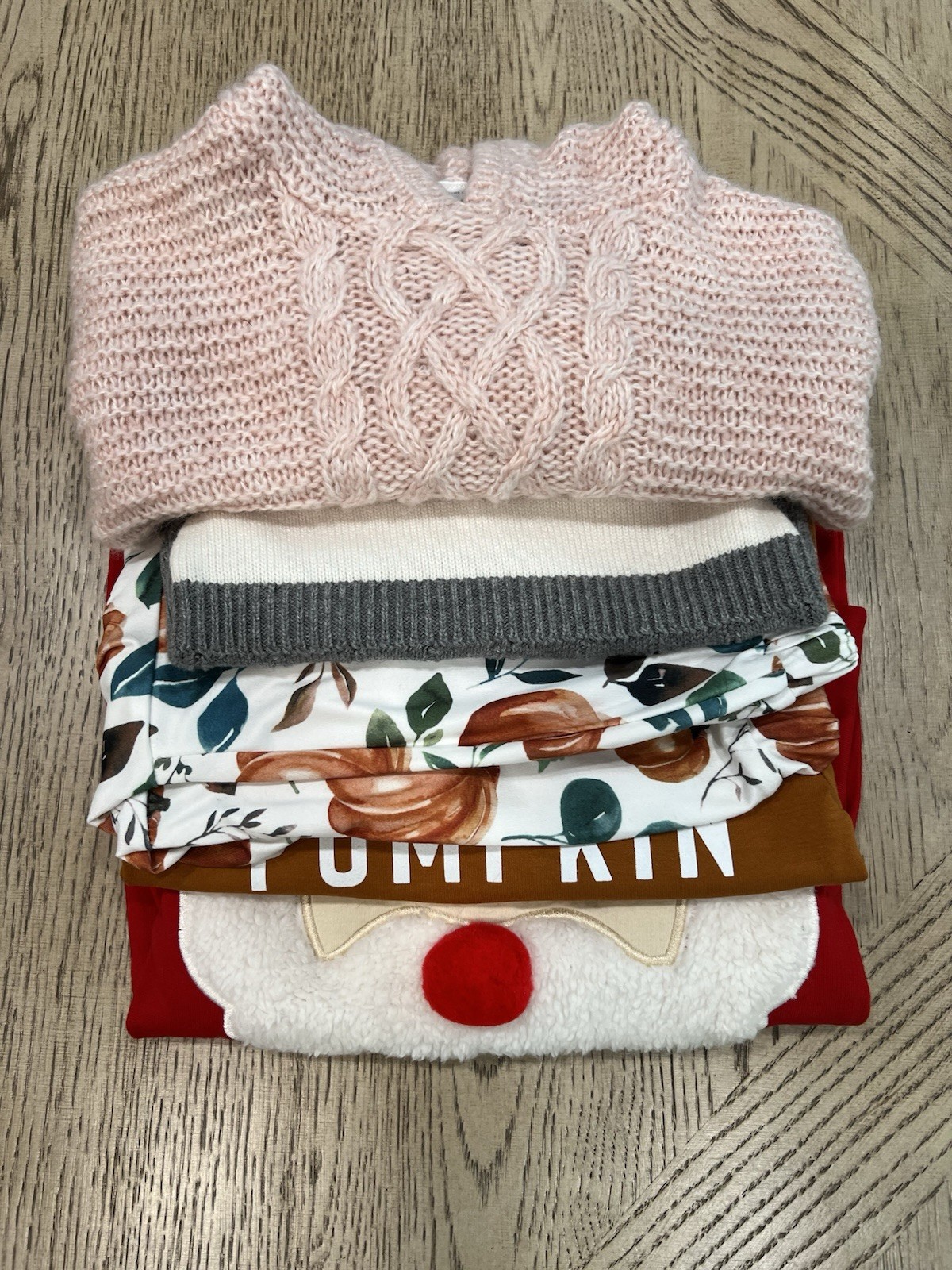 Baby Girl 12M Clothing Lot Fall Winter Sweater Outfit Christmas 5 Pc Cute