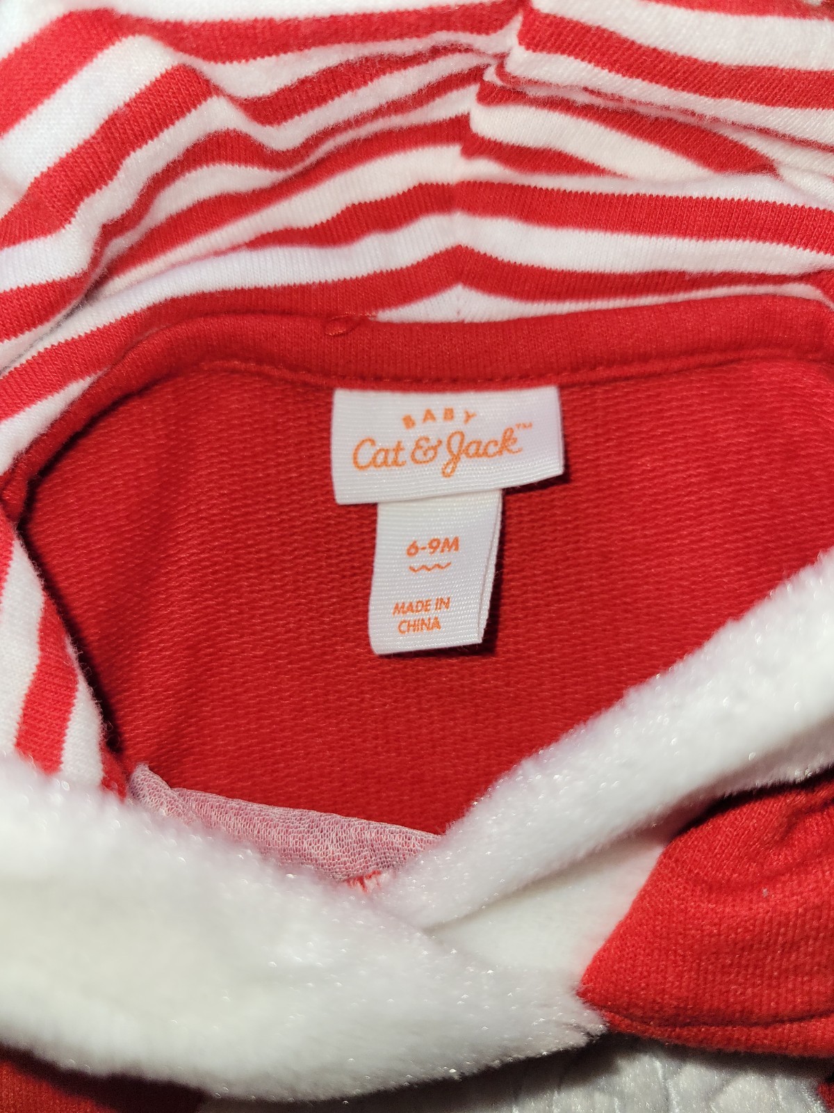 Cat & Jack Boys 6-9 Months Hooded Santa Claus Pants Romper Outfit NWOT
