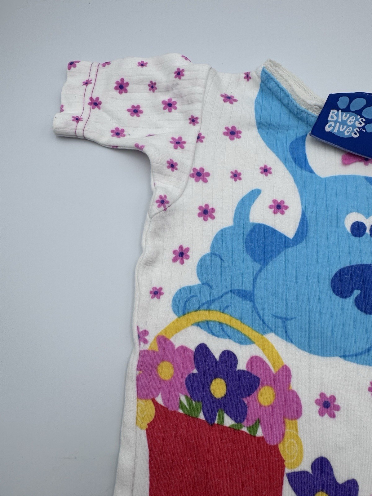 Vintage RARE 1999 Blues Clues Girls 2t 2 Piece Set Shorts and Short Sleeve Top