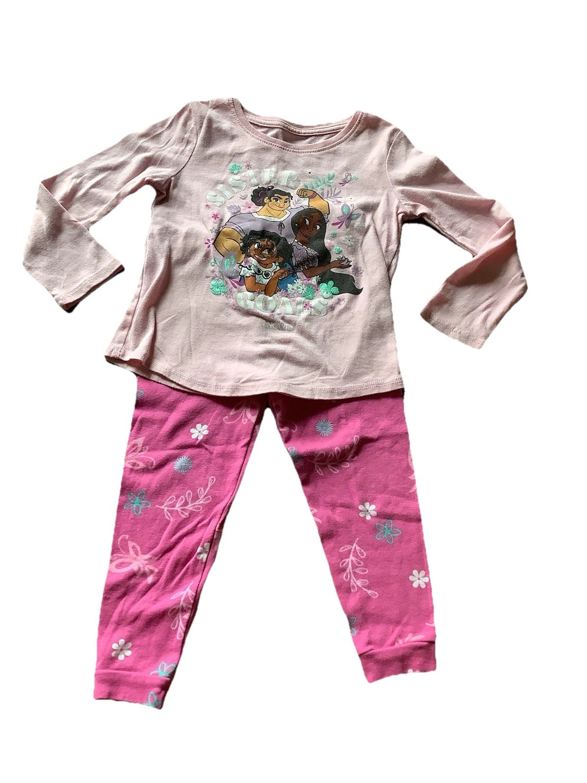 Jumping Beans Shirt Legging Set Youth Girls Size 3T Pink VGUC Encanto Disney