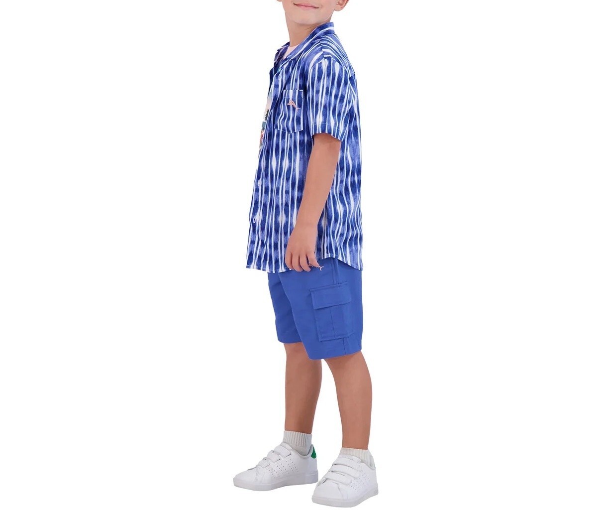 Tommy Bahama Kids’ 3-piece Set Boy’s Shirt T-shirt Shorts, 2T, 3T, 4T