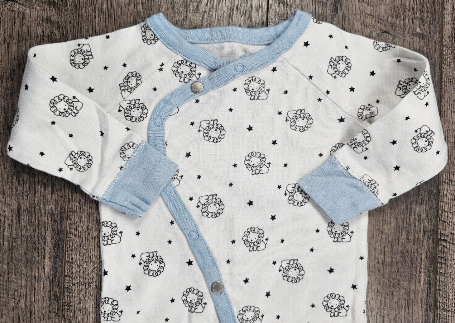 Baby Boy Clothes Amy Coe 6 Month Blue Trim Lion Outfit