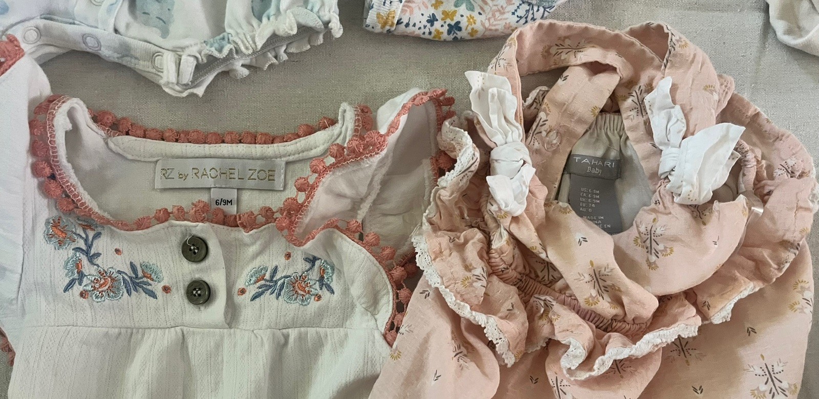 Baby Girl Clothes Lot bundle, 6-12 month, outfit, one piece, mixed brand