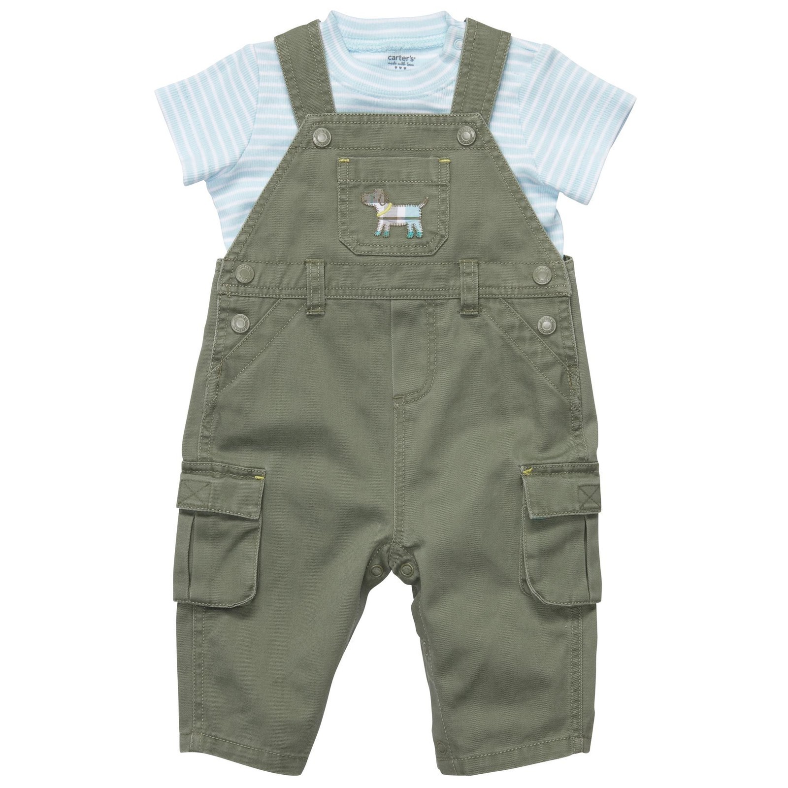 Carter’s 2 Piece Overalls and Puppy Dog T-Shirt Set ~ New With Tags