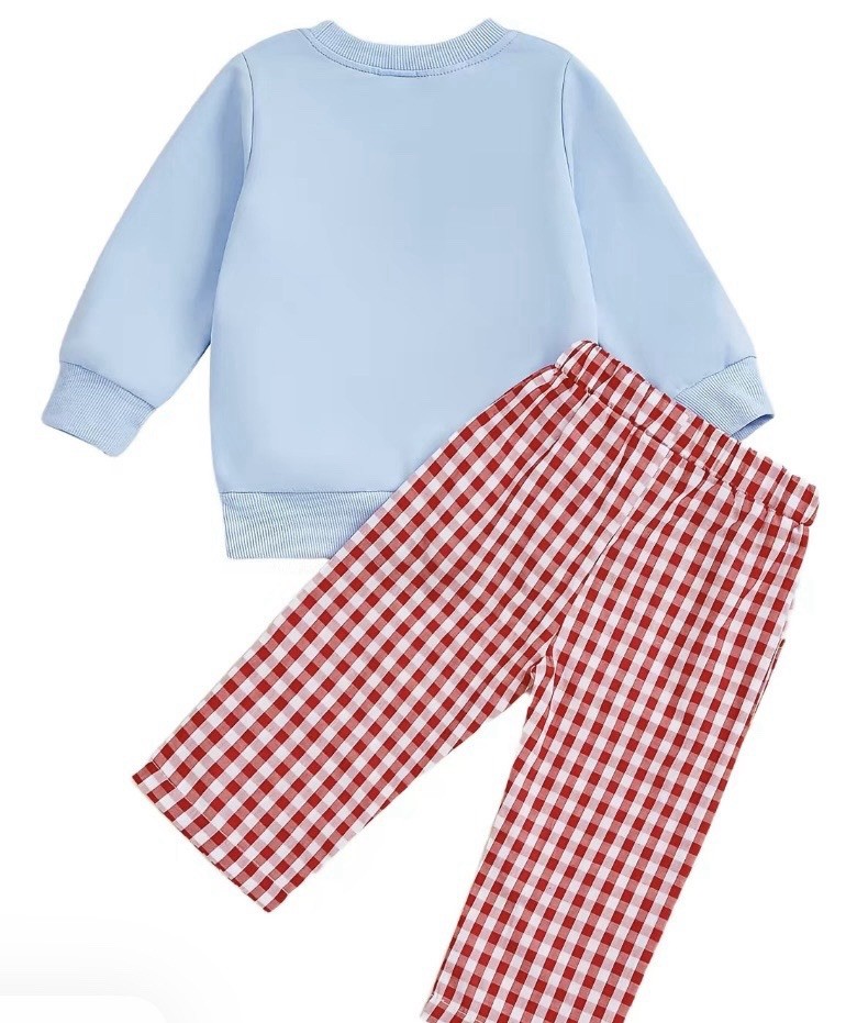 Toddler Boys 2 Piece Valentine Outfit “Ladies Love A Pickup Man” Size 3/4 Years