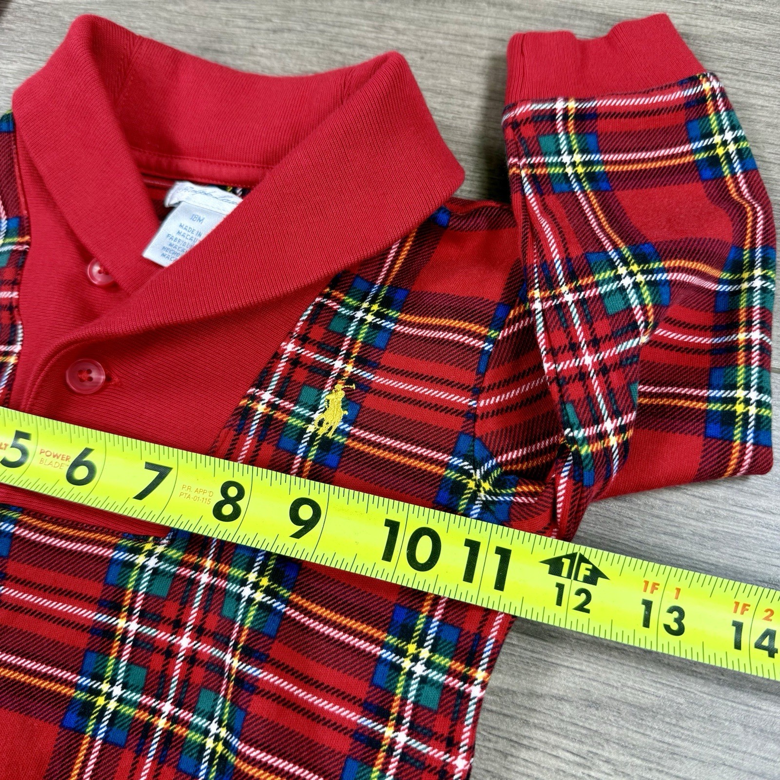 Polo Ralph Lauren Baby Outfit Shawl Sweater Pullover Sweatpants Boy’s 18M Red