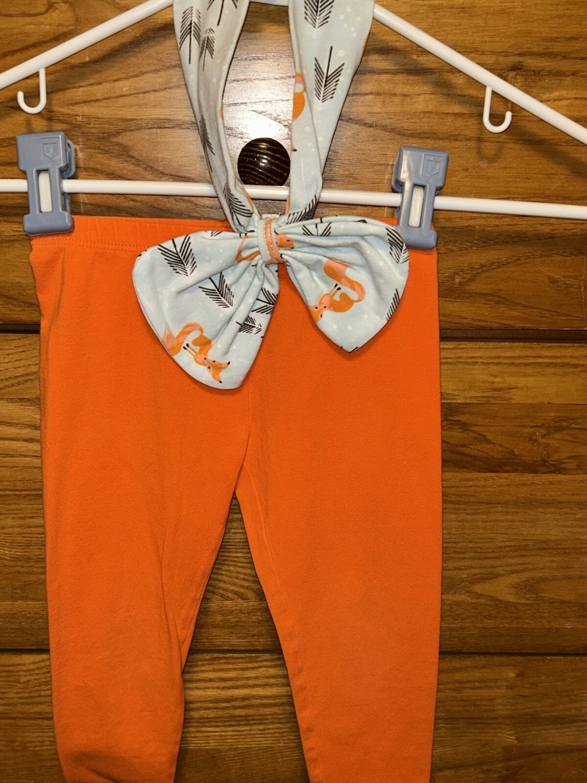 Brand Unknown, girls 3pc Set Includes Long Top, Leggings & Matching Headband EUC