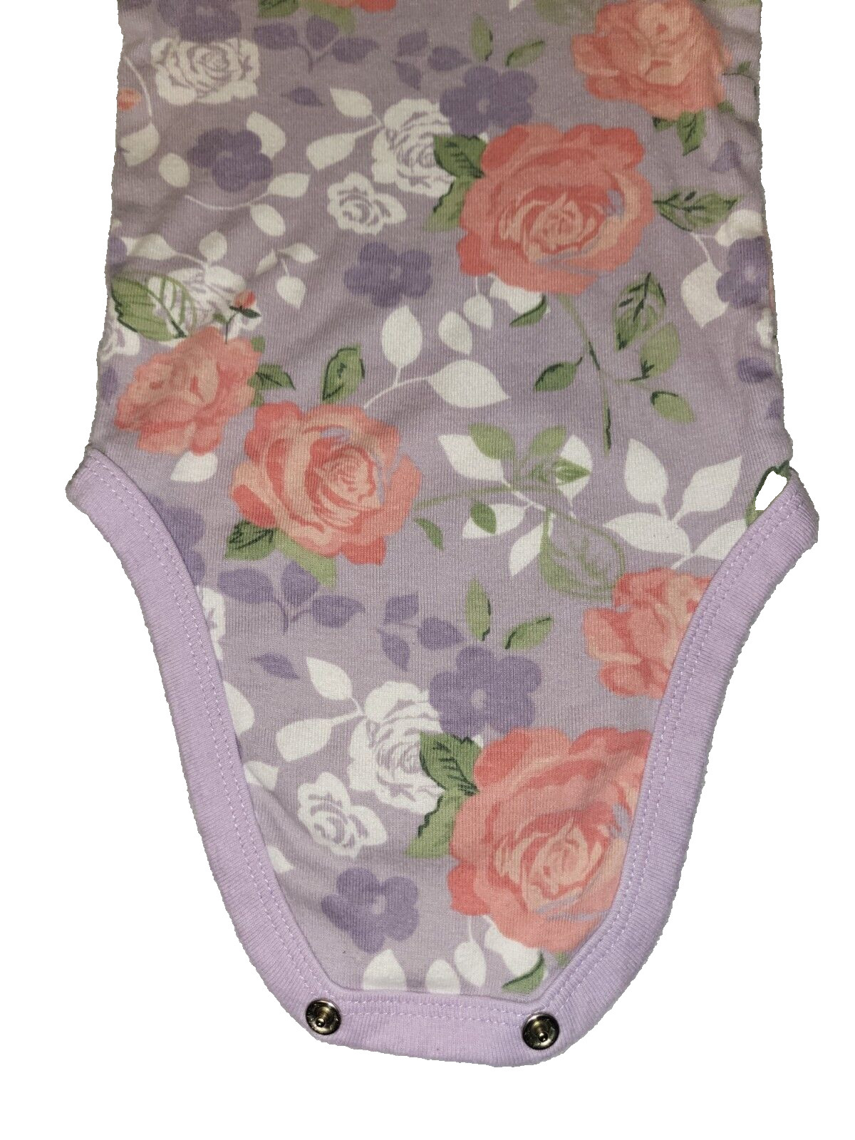 Modern Moments by Gerber 3-6 Months Purple Floral Roses Outfit Onesie & Pants