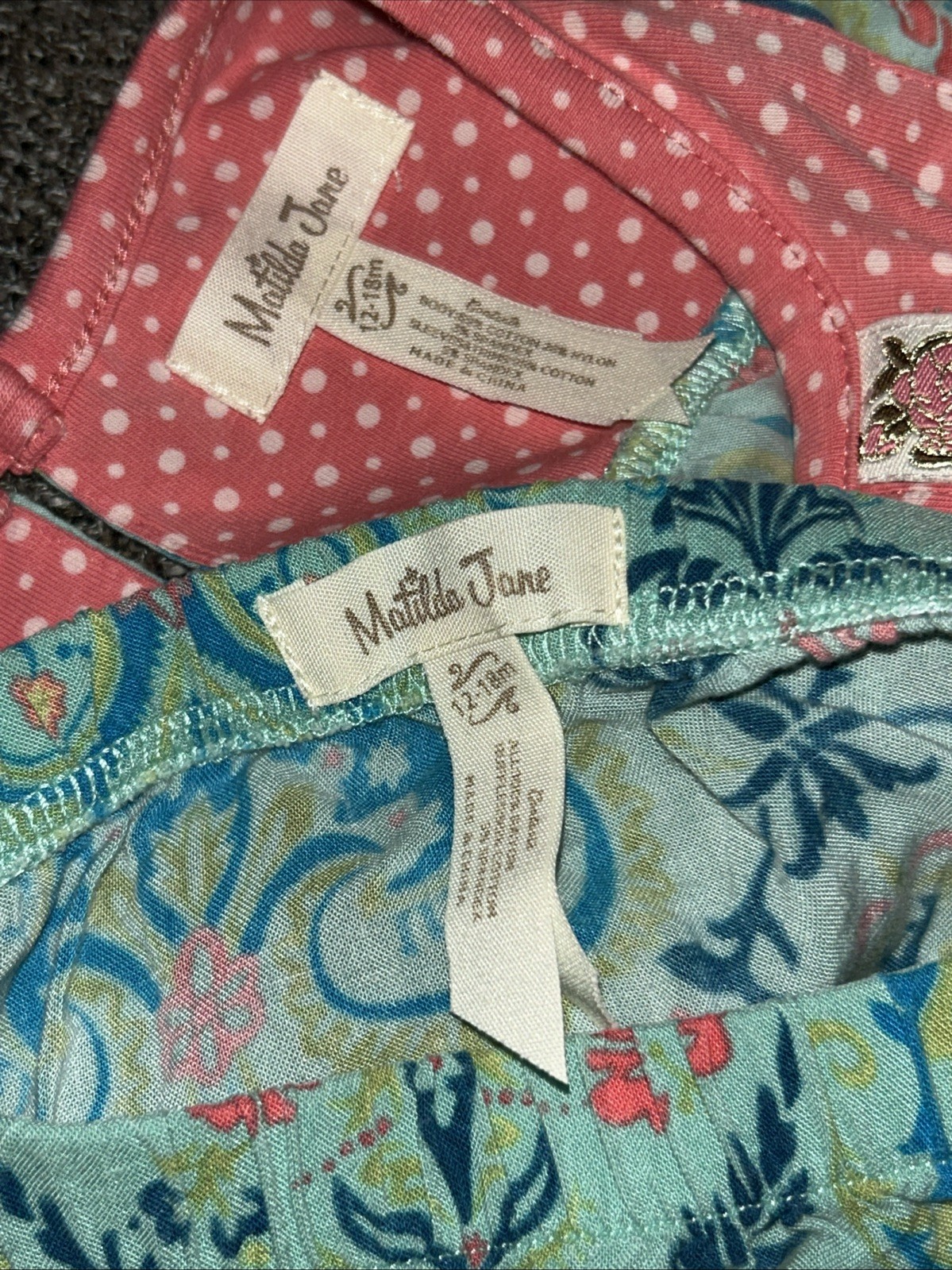 Matilda Jane Friends Forever Dress/Top & Diaper Cover 12-18 Months
