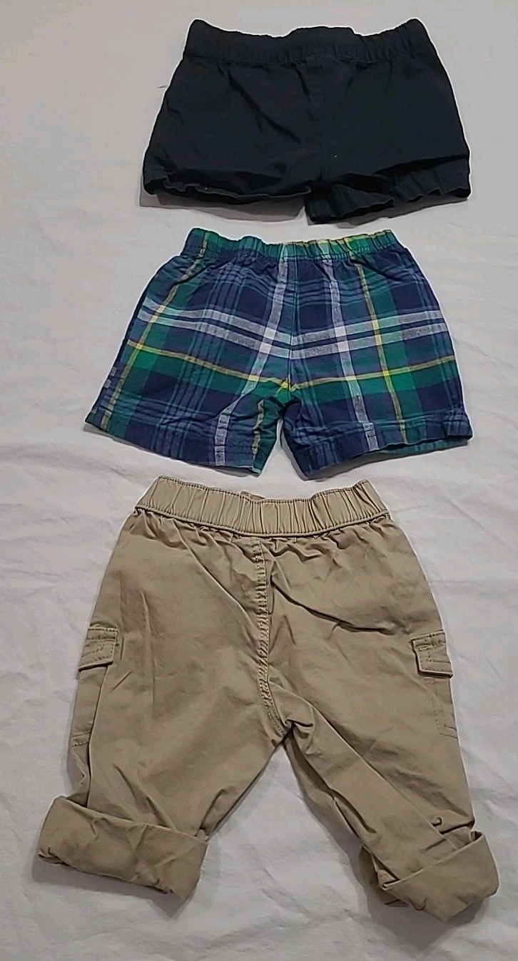 18PC Baby Boys 12 Months Short Sleeve Shirts Pants Shorts Rompers Swim Shirt Lot