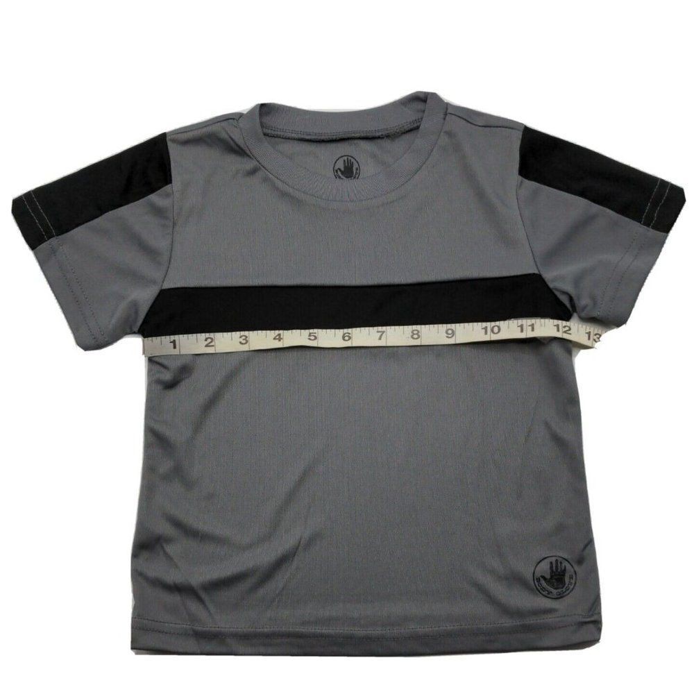 Body Glove Two Piece Set T Shirt and Pants Size Boys 4T Gray Black Tricot Active