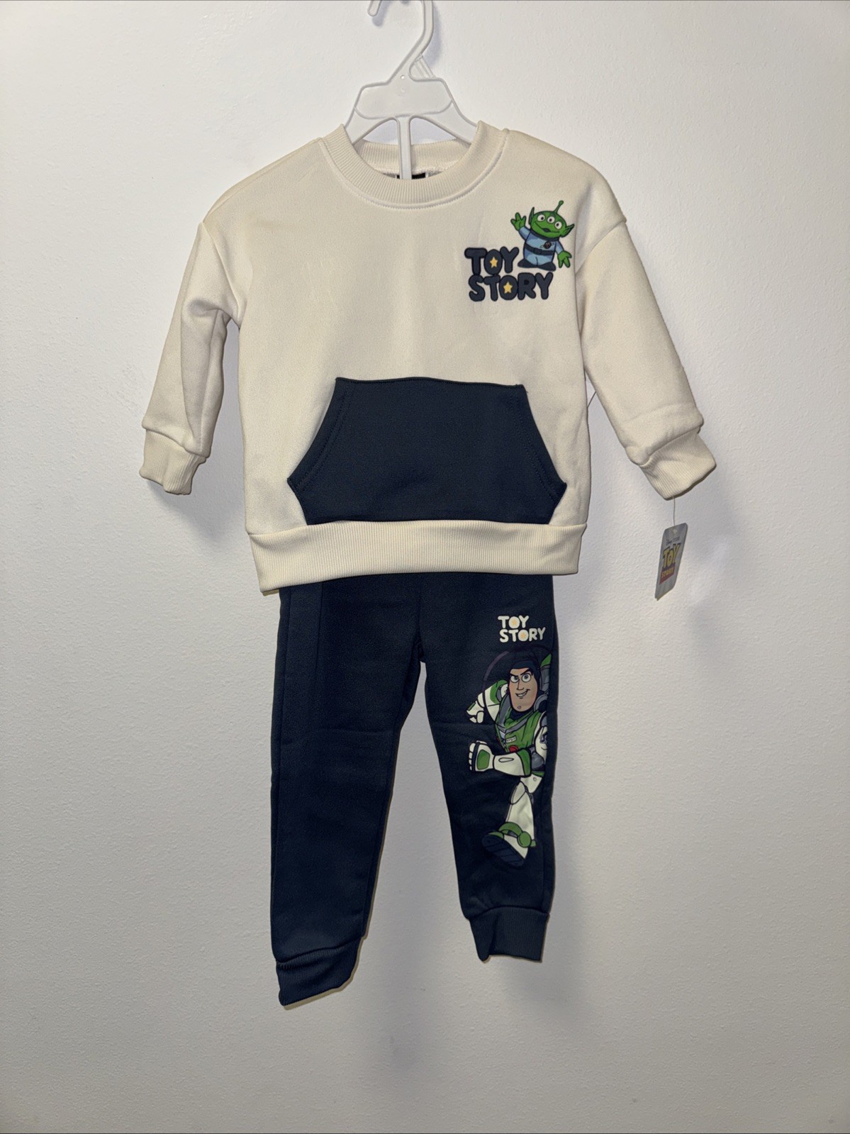Toy Story Buzz Lightyear, Woody, Rex hoodie and pant set boys size 3T