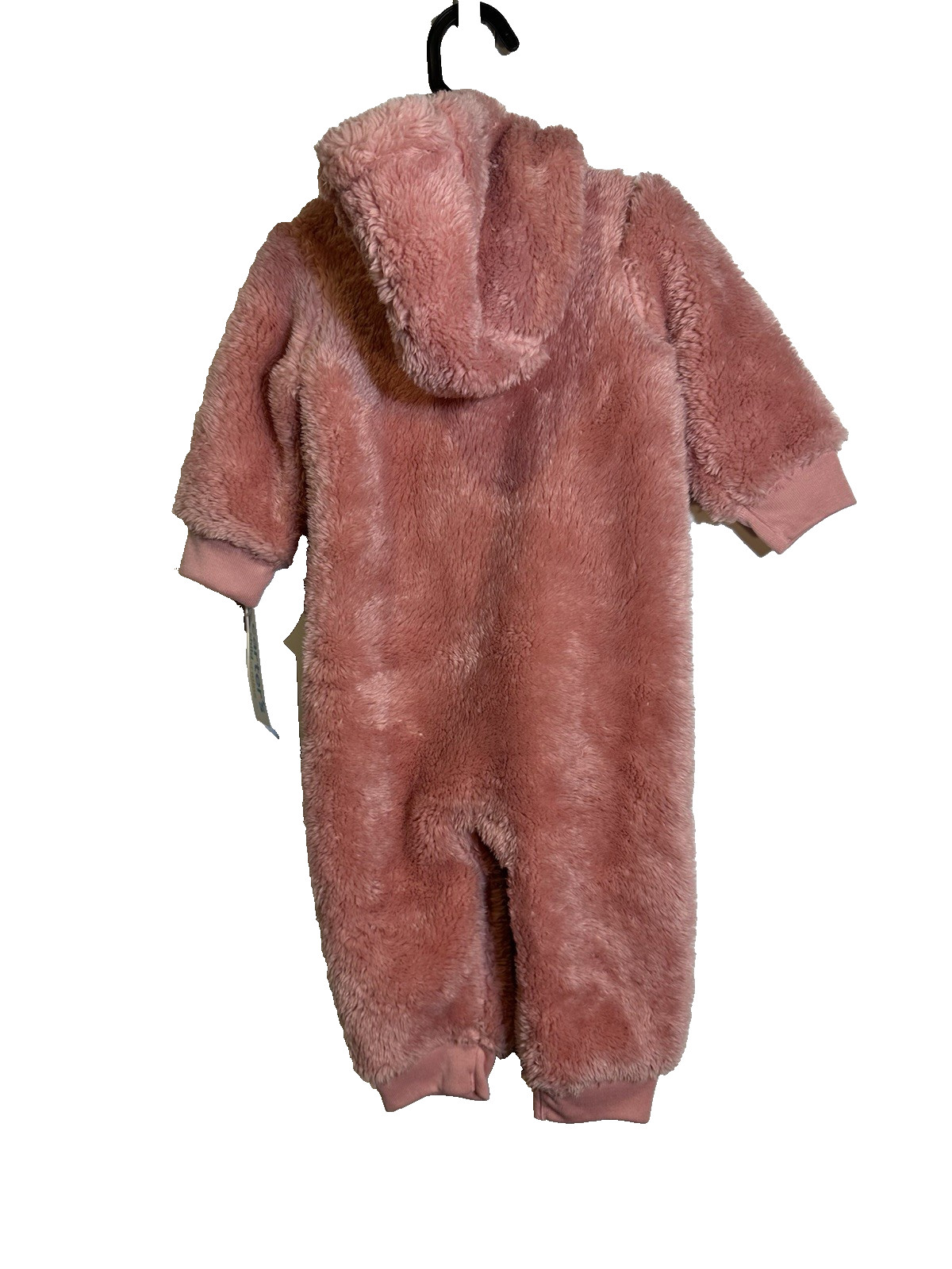 carters baby girls pink sleeper with hood winter size 6-9 months