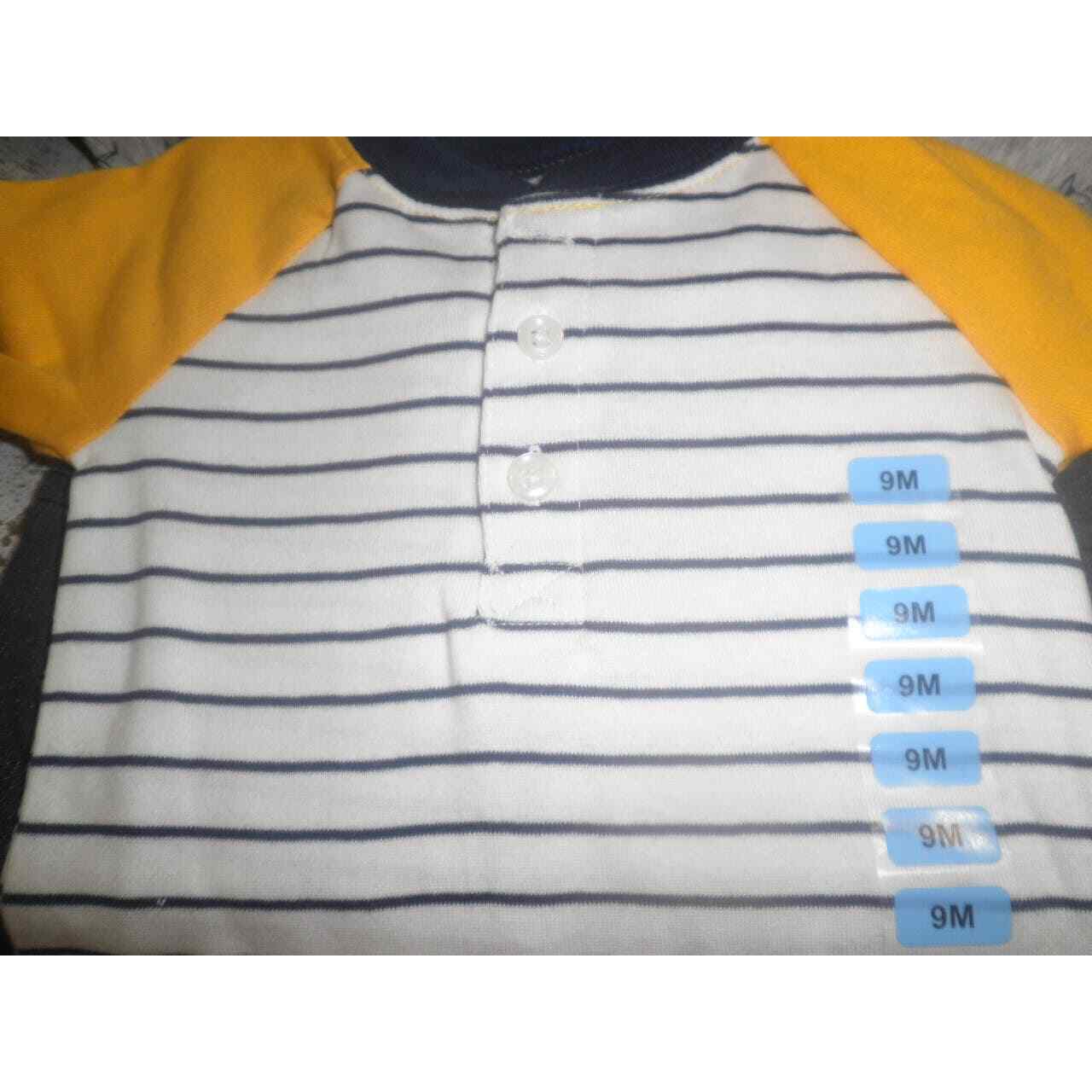 Carter’s 9M Baby Bugs / Striped 4 Piece Body Suits / Pants Sets + Free Shipping
