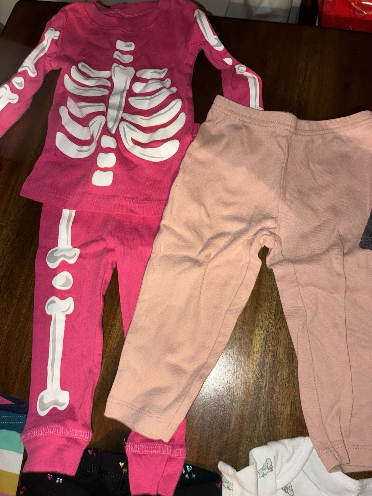 Baby Girls Lot Of 9 Clothing Pieces Tops, Bottoms Carters