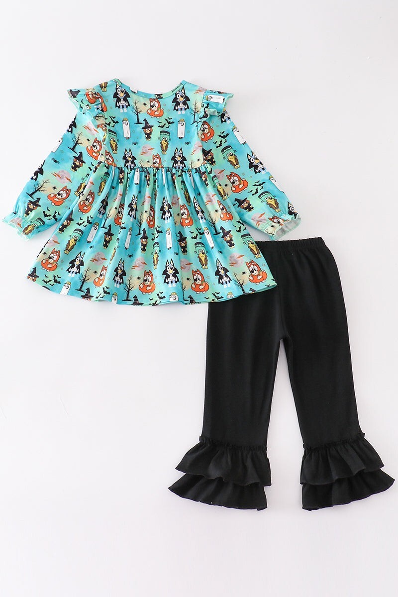 Honeydew Toddler Halloween Bluey Theme 2 Piece Tunic And Pants Set Size 3 NEW