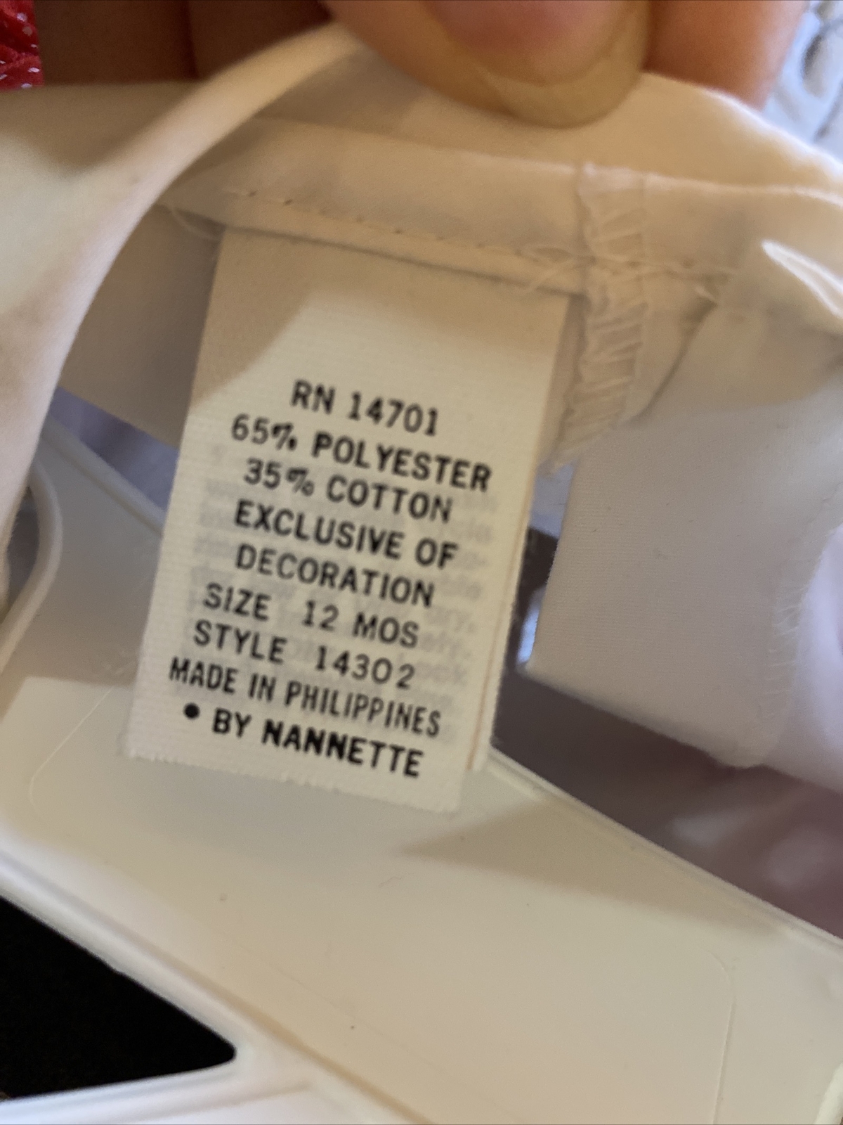 Vintage Nannette Two Piece White Shirt and Gray Jumper Overalls 12 Month NWT