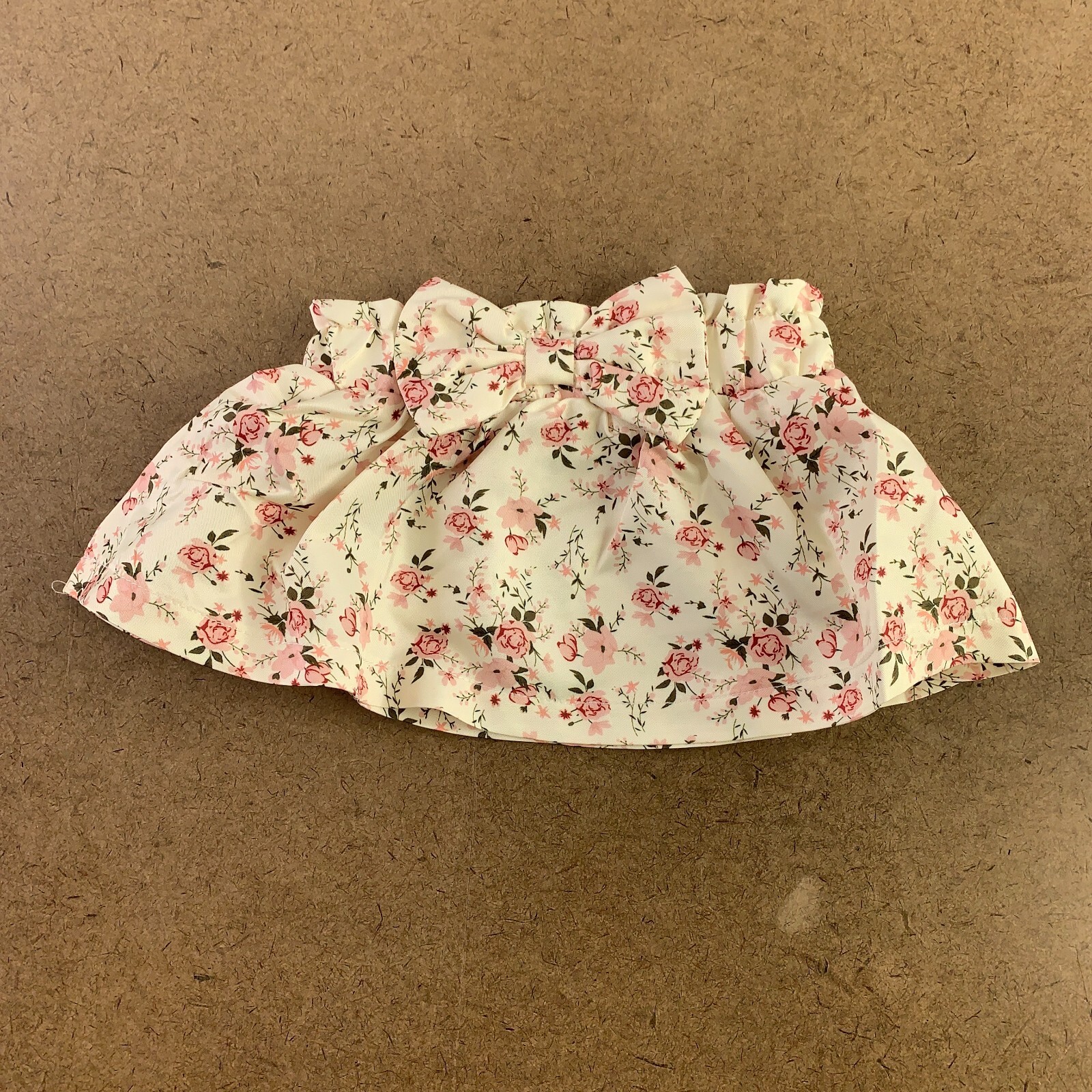 Mioglrie Baby Girl Size 0-3 Months Pink Floral Print 3 Piece Skirt Set New