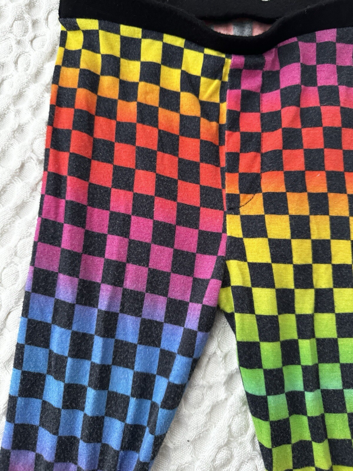 Rowdy Sprout Unisex 18-24 Months Bamboo Thermal Set Pijama Checkers Multicolor