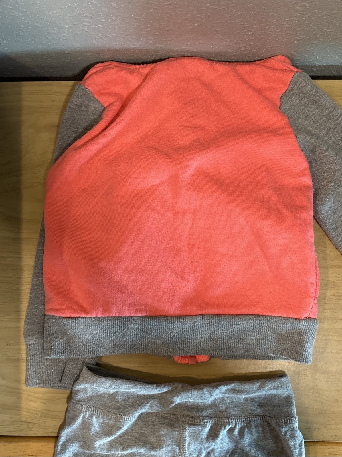 PUMA Toddler Girl 2pc Zip Jacket Jogger Sweatshirt Pant Set Size 18M Pink/Gray