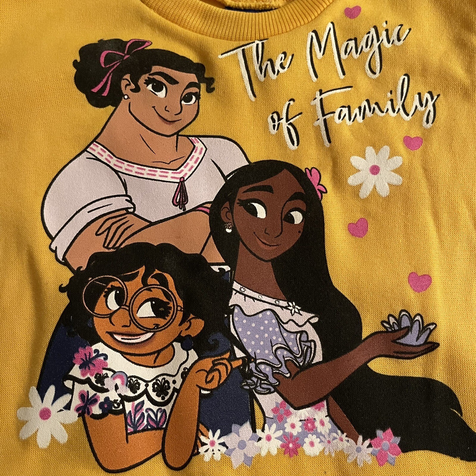 NWT Disney Encanto Girls Outfit 3T The Magic Of Family Yellow Sweatshirt Legging