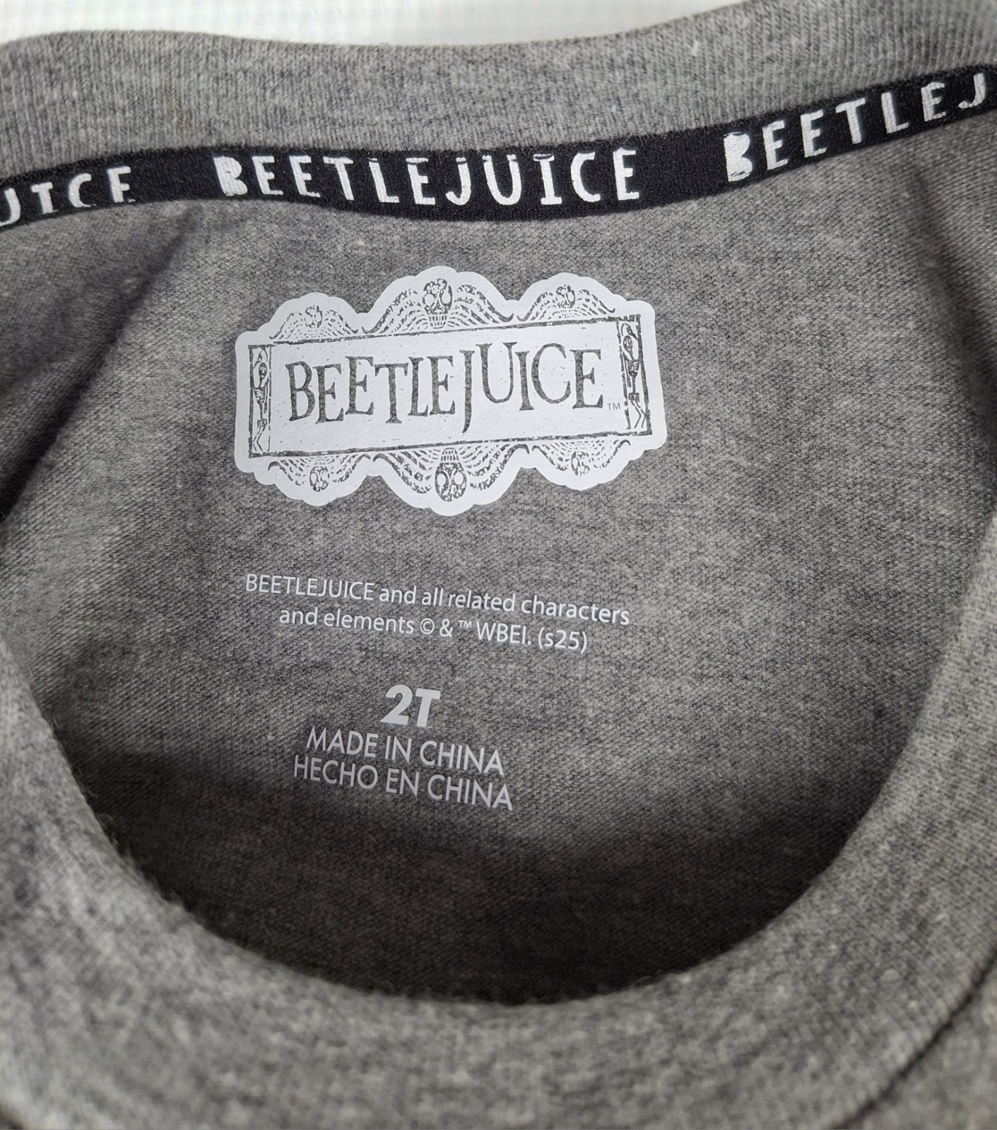 Beetle Juice 3 Piece Toddler Girls Set, Shirt, Pants, Skirt 2T NWTs
