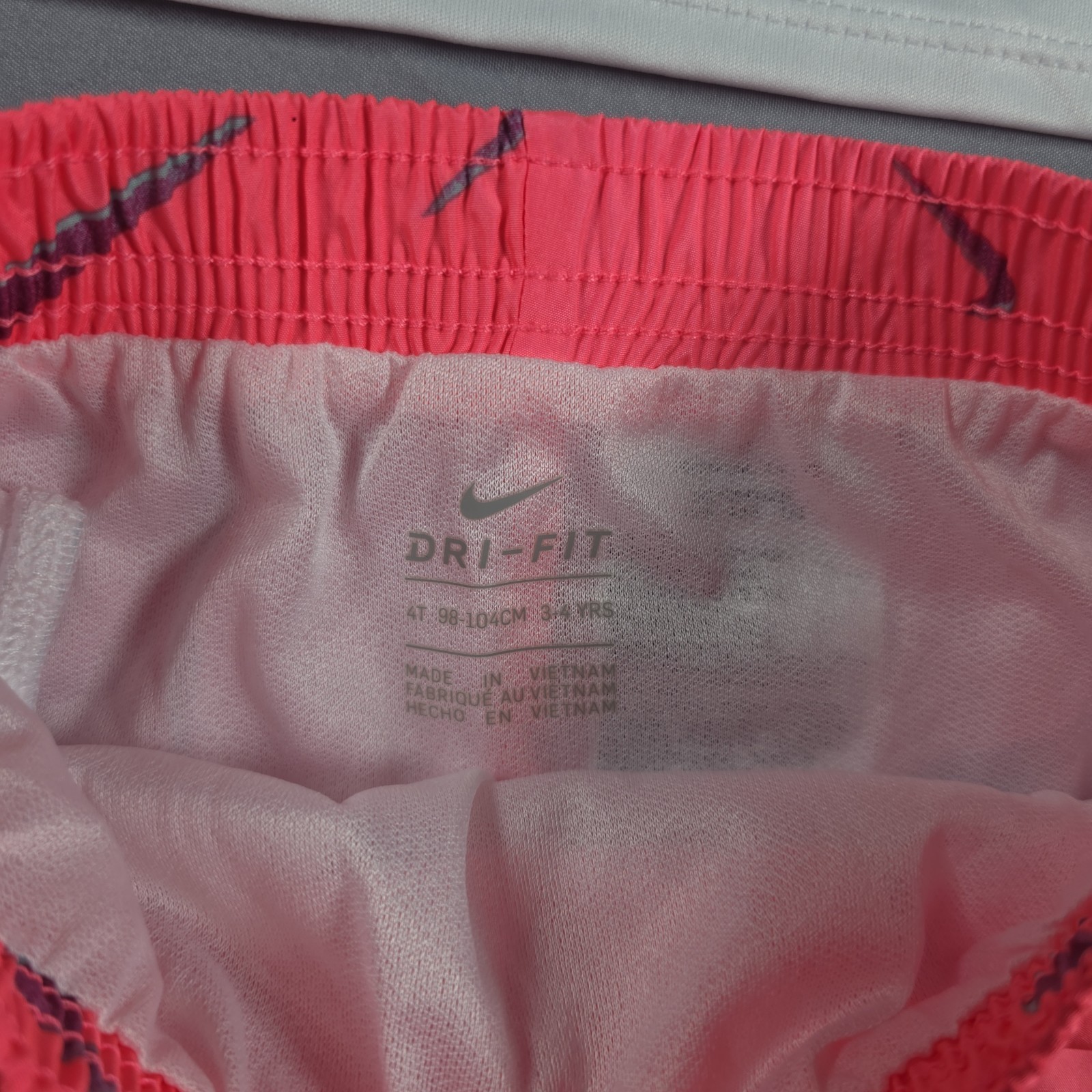Nike Dri-Fit Little Girl’s 2-Piece Graphic Tee & Short Set 4T Sunset Pulse