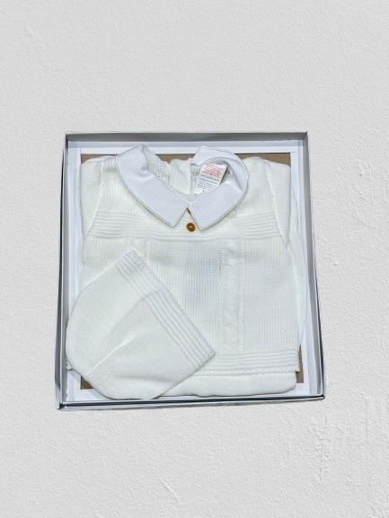 NEWBORN BABY GIRLS/BOYS SPANISH KNITTED OUTFIT BABY GIFT BOX SETS 0-3 MONTH