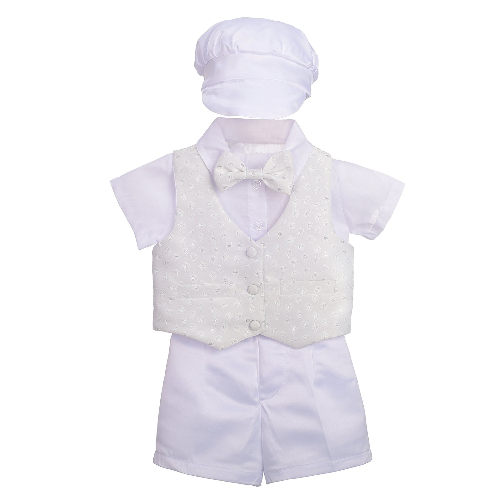 Baby Boys’ Christening Clothing Baptism Outfit 5 Pieces Suit Set with Bonnet …