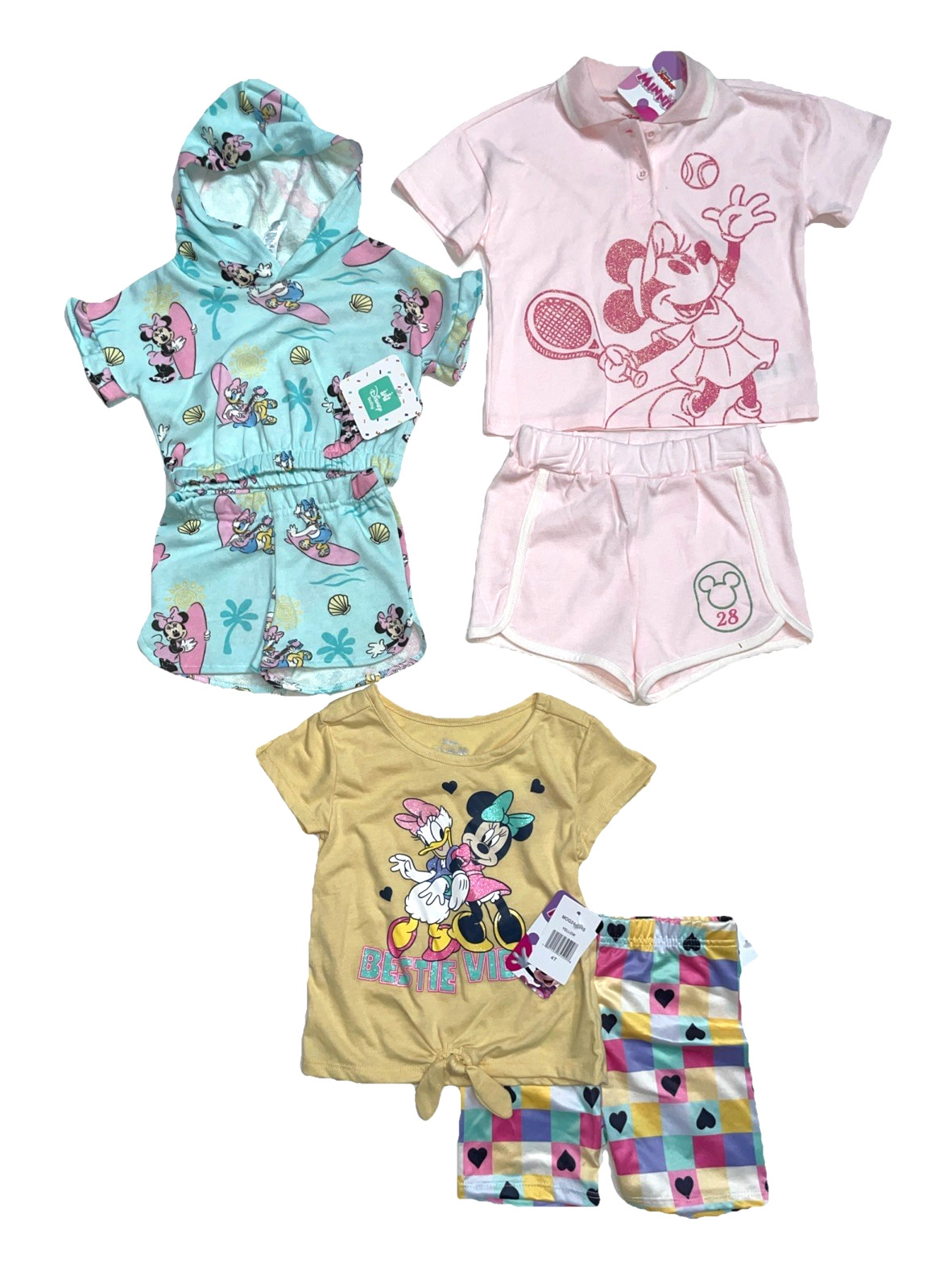 Disney Minnie & Princess Baby/Little Girl Shorts Sets w/Socks Sz 12M-6YRS NEW