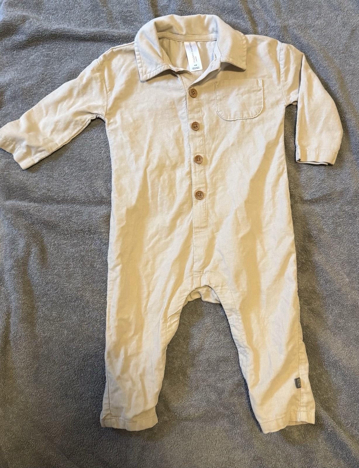 Cream Jumpsuit Size 18months Boys Modern Moment Used Excellent Condition