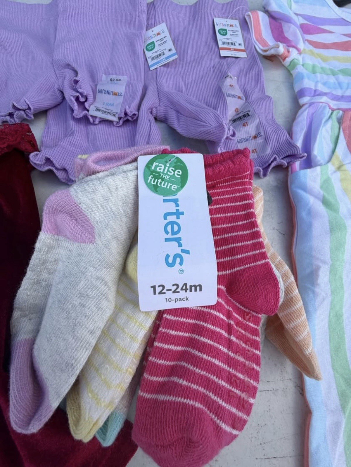 Garanimals Carter’s ODIZLI Girls 12-24M 4pc Dress Shorts Socks Headband