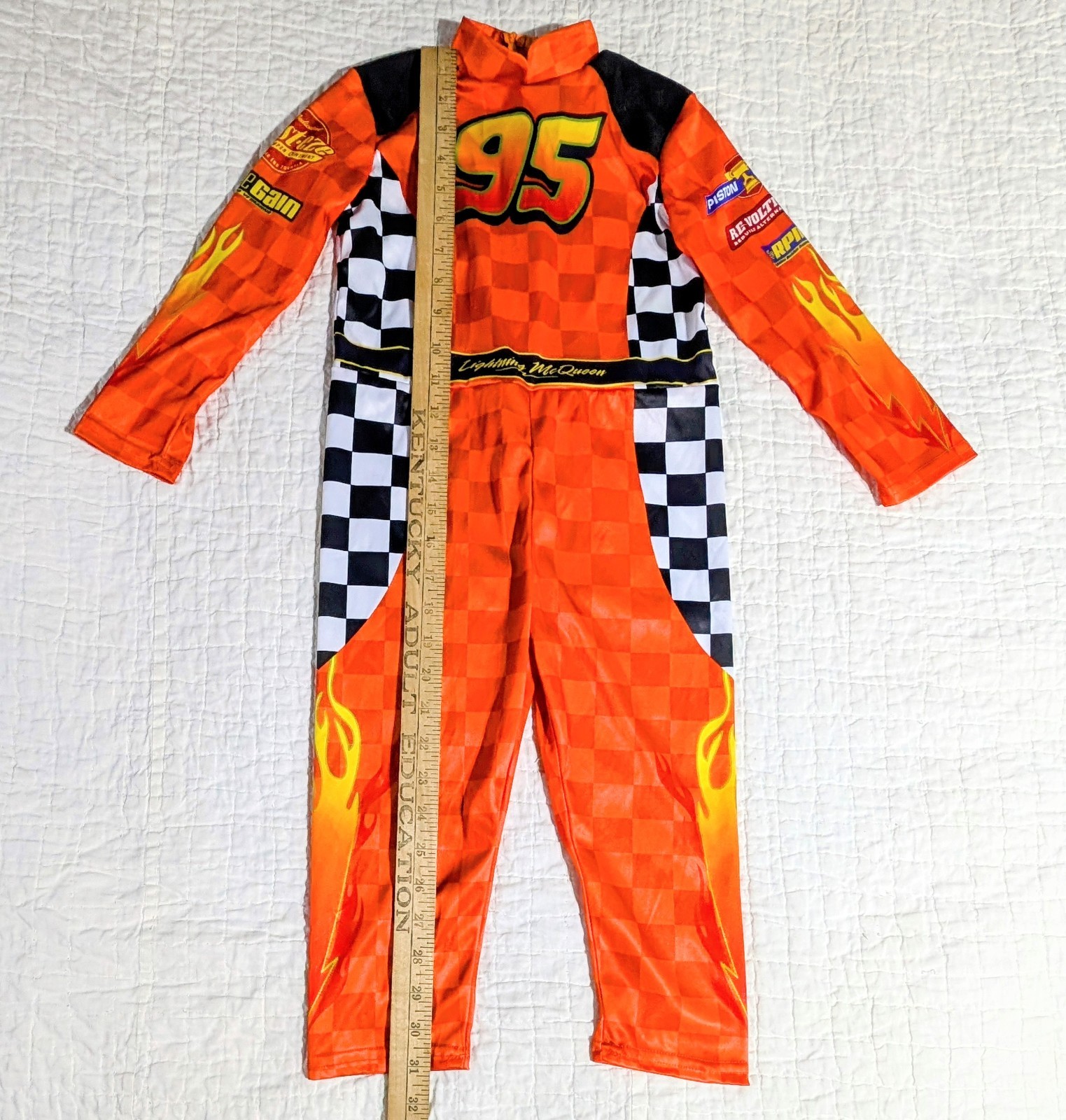 Disney Cars Lightning McQueen Outfit Jumpsuit Size 2T *No Hat* Toddler Kid PIXAR