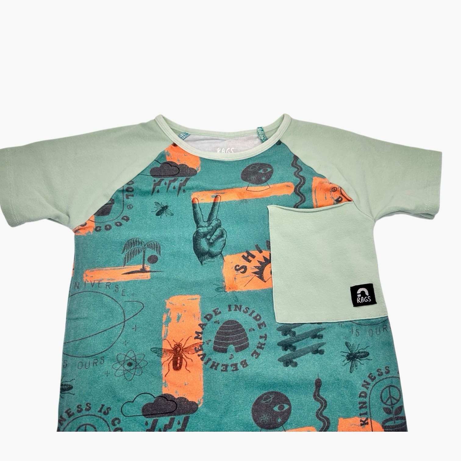 Rags to Raches Lot 6 Rompers Monster Tank Long Sleeve Dinosaur Nature