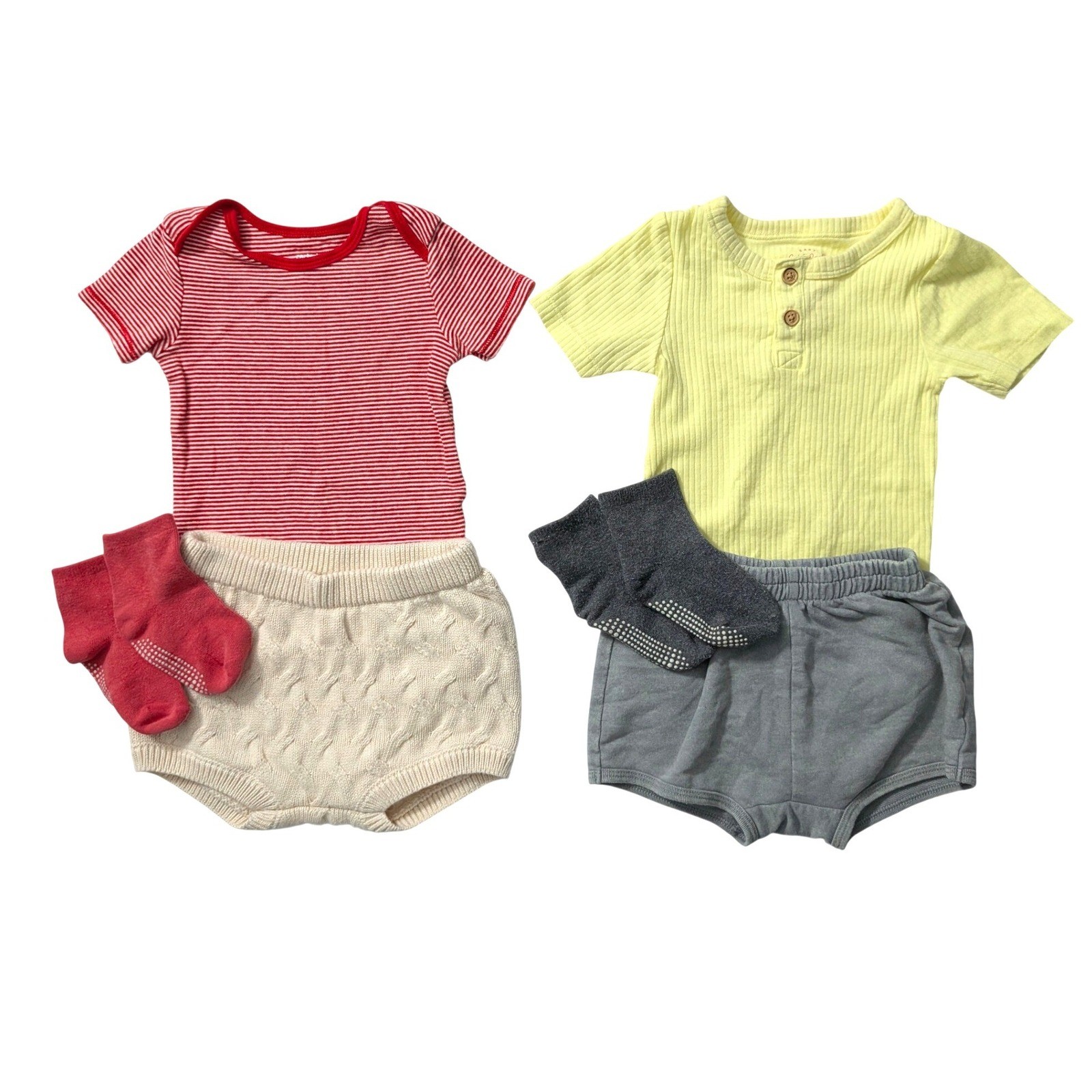 18M Baby Bundle Cat & Jack Carter’s Shorts Bodysuits Socks Cute Set Mix & Match