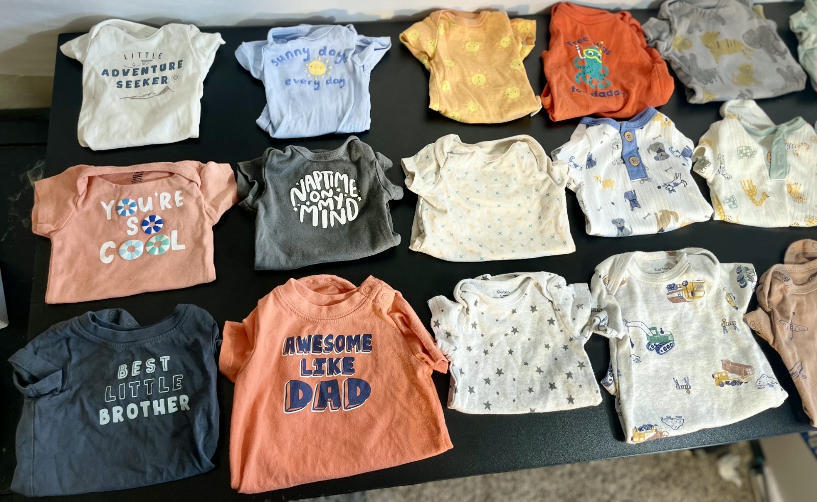 Huge Baby Clothes Lot (Newborn-12 Months)- 65 + Pieces – Name Brands Included