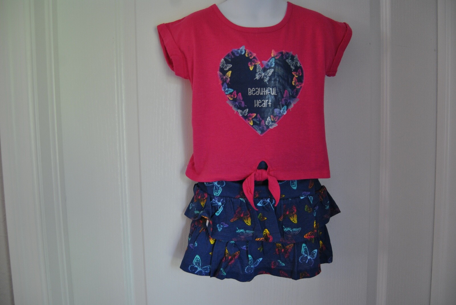 Toddler Shirt and Skirt Set by Pink Velvet Size 4T Pink in Color RN 125291