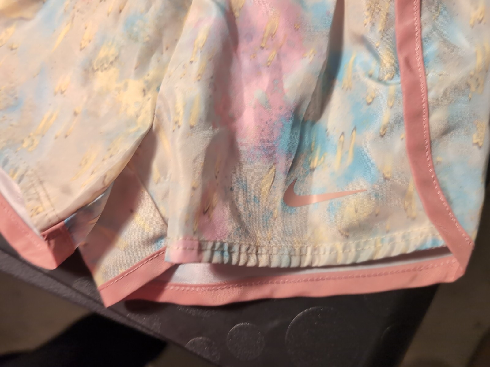Nike Dri Fit Athletic Girls Tie Dye Tempo Shorts Size 12m 12 Month