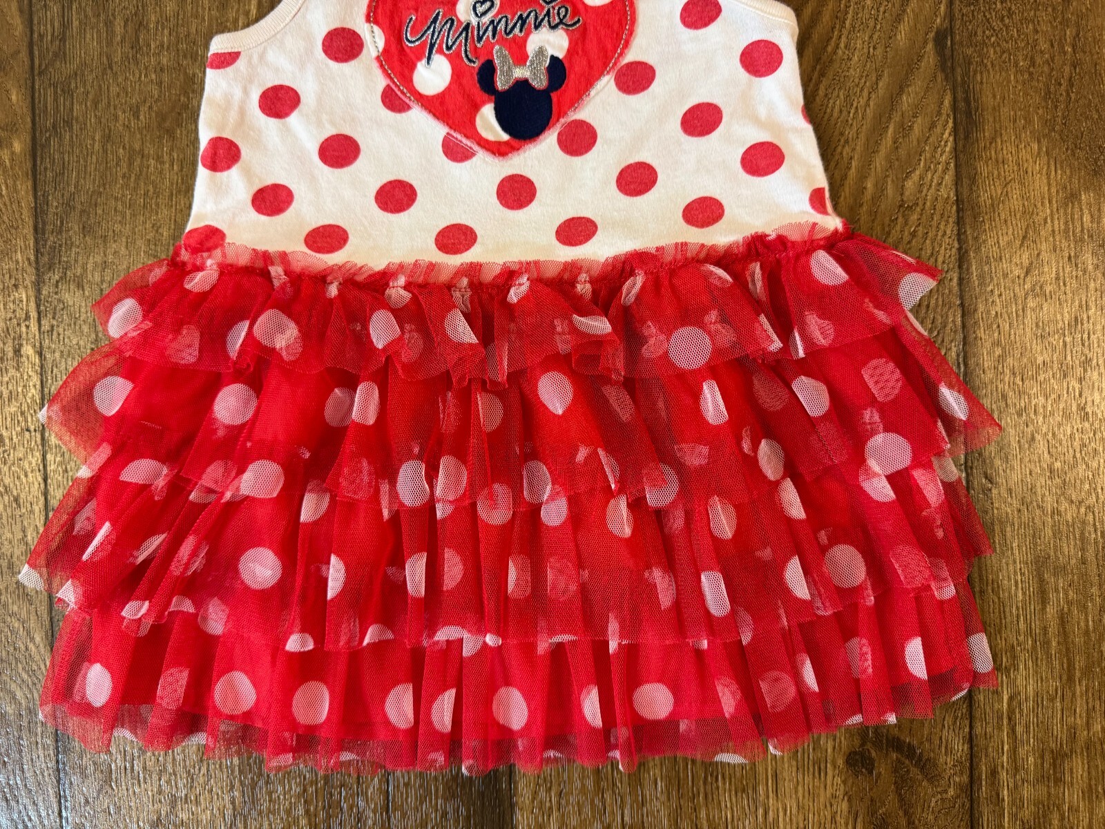 Disney Baby Girl Dress 18 Months Minnie Mouse Casual Ruffled Summer
