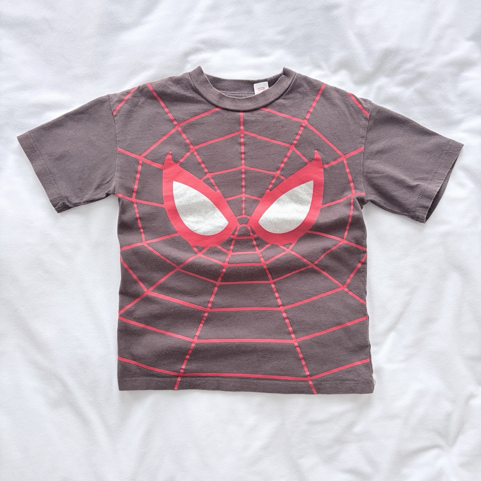 H&M Marvel Spider-Man 2-Piece T-Shirt & Shorts Set Gray/Red Cotton US 6T