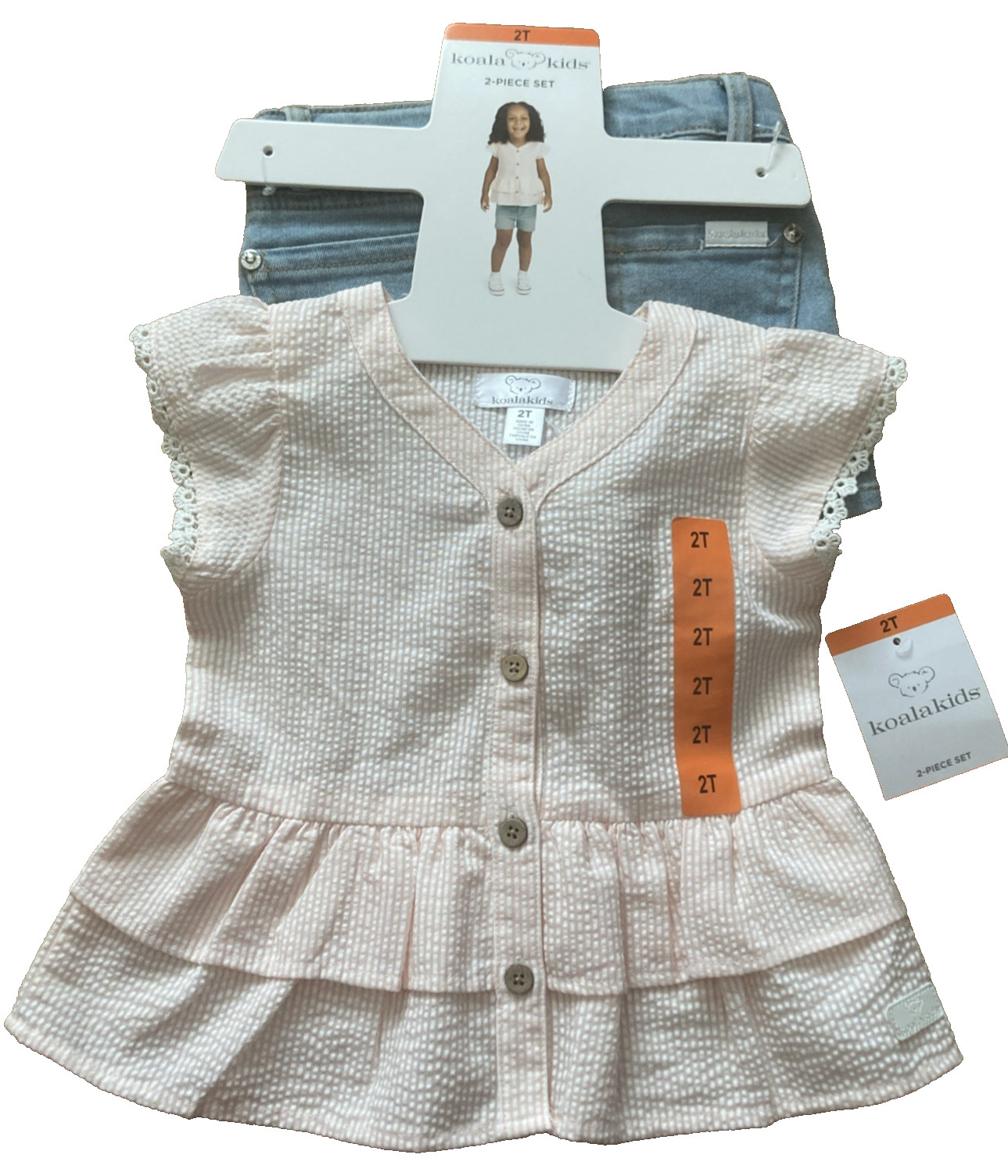 Koala Kids /Girl 2 piece Set Pink 2T
