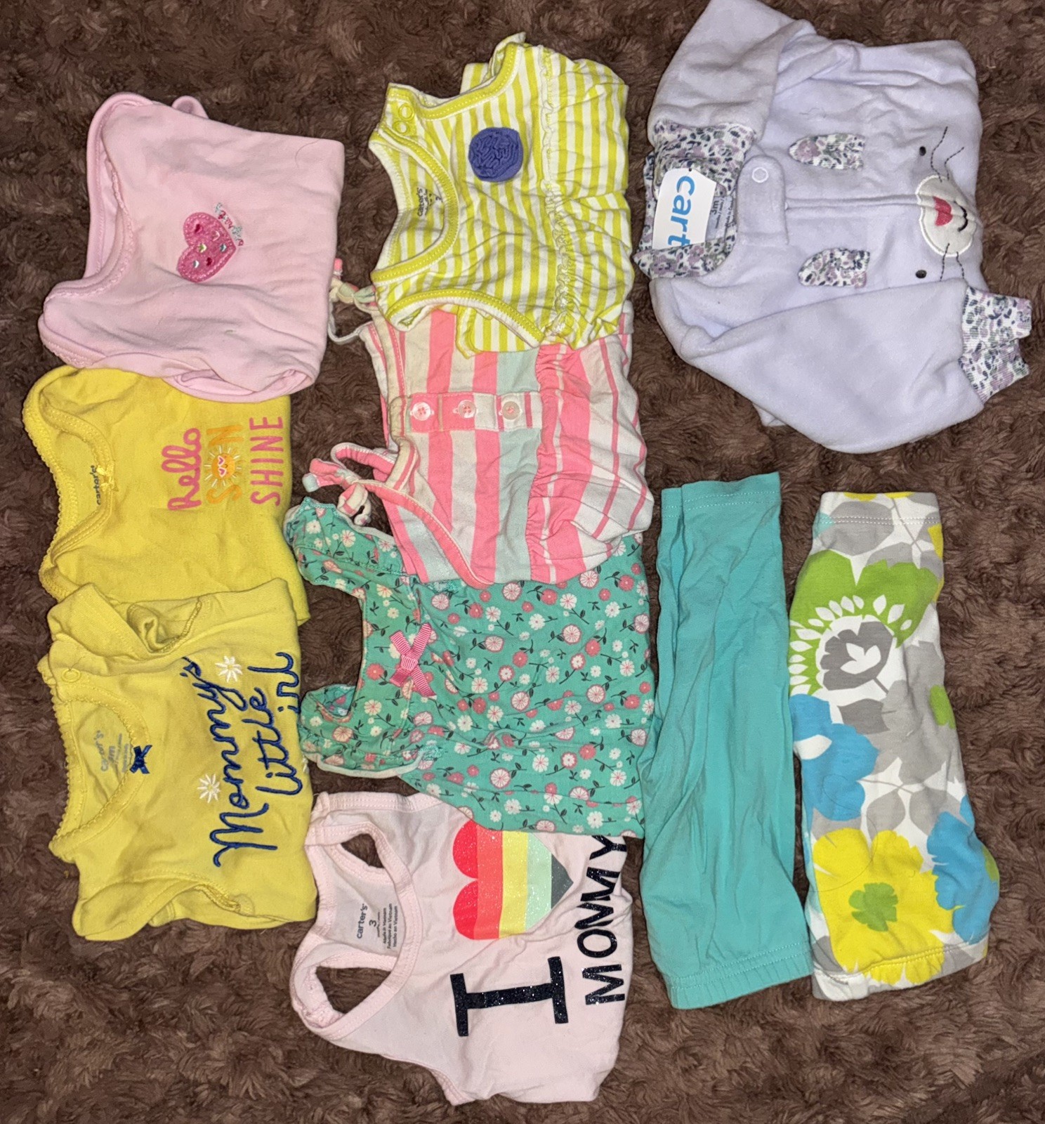 Baby Girl Clothing NB-9m Includes Various Brands And Styles Never Worn