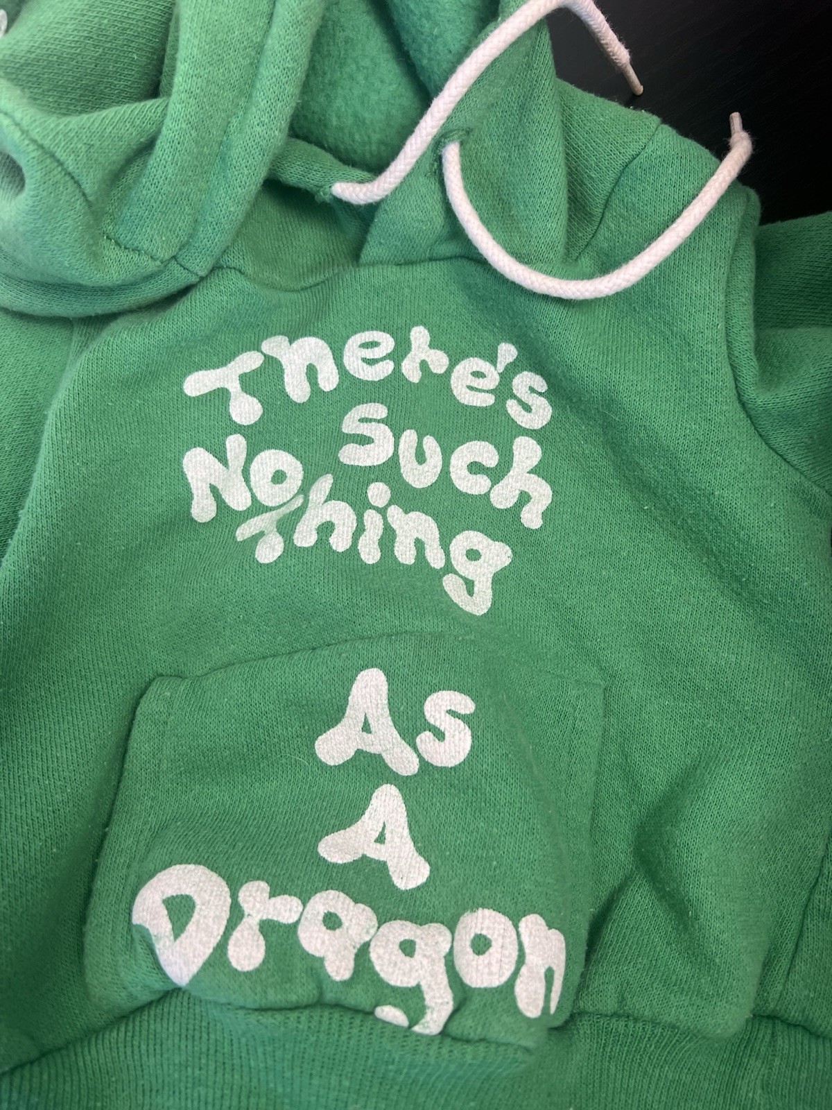 Vintage Heir Crafts Green Dragon Football Sweat Suit Set SZ small 12 M CUTE!!!!!