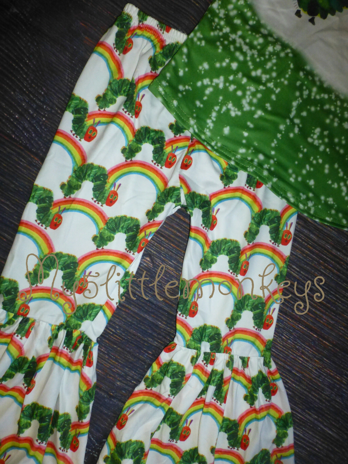 NEW Eric Carle Hungry Caterpillar Boutique Bell Bottoms Girls Outfit Set