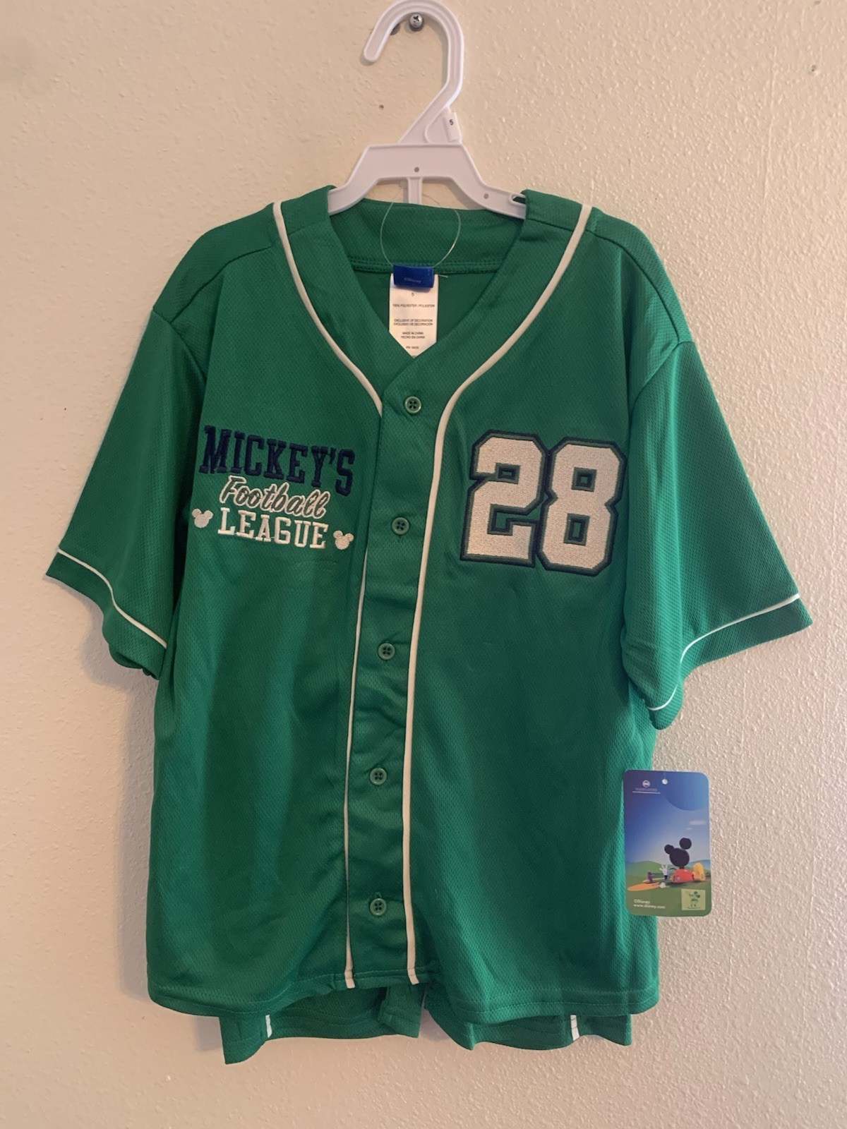 NWT-Mickey Mouse Clubhouse Boys Size 5 Mickey’s Football League Shirt And Shorts