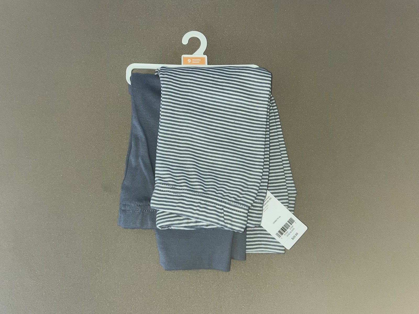 Carter’s Unisex Baby 100% Cotton Set Of TWO Pairs Of Cuffed Pants, New With Tags